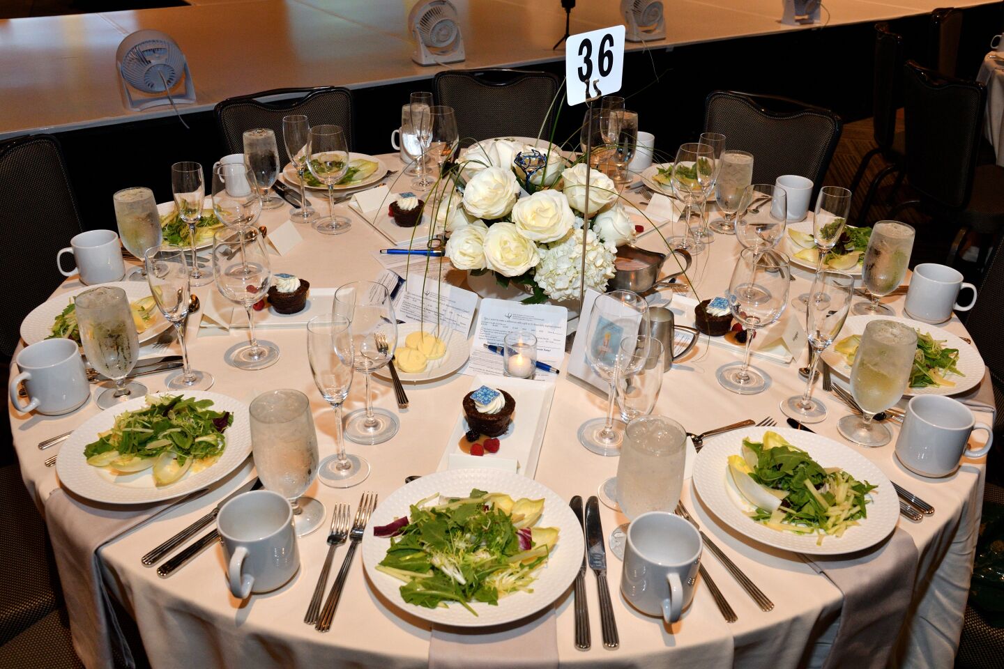 Table setting-with salads