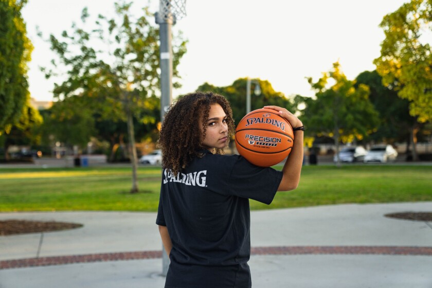 La Jolla Country Day School point guard Jada Williams is a Spalding brand ambassador.