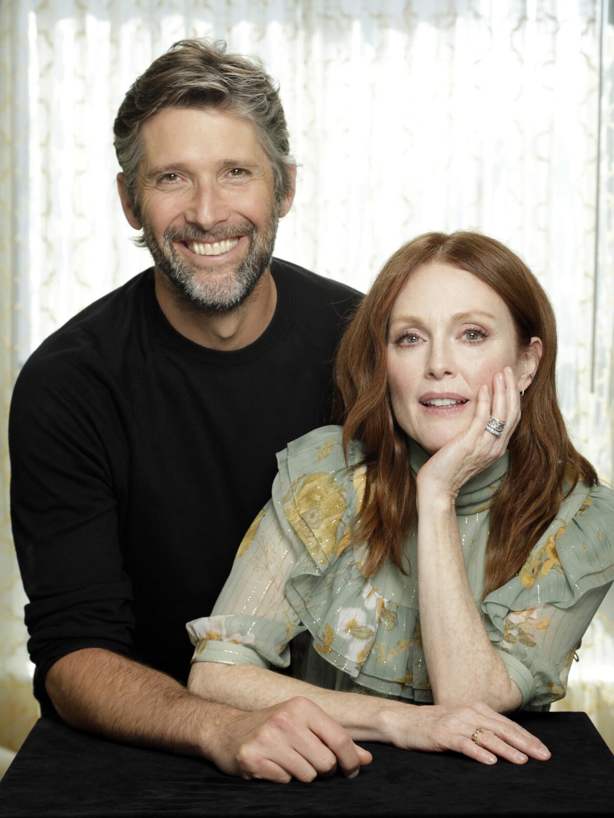 Writer-director Bart Freundlich and his producer-star-wife Julianne Moore. =