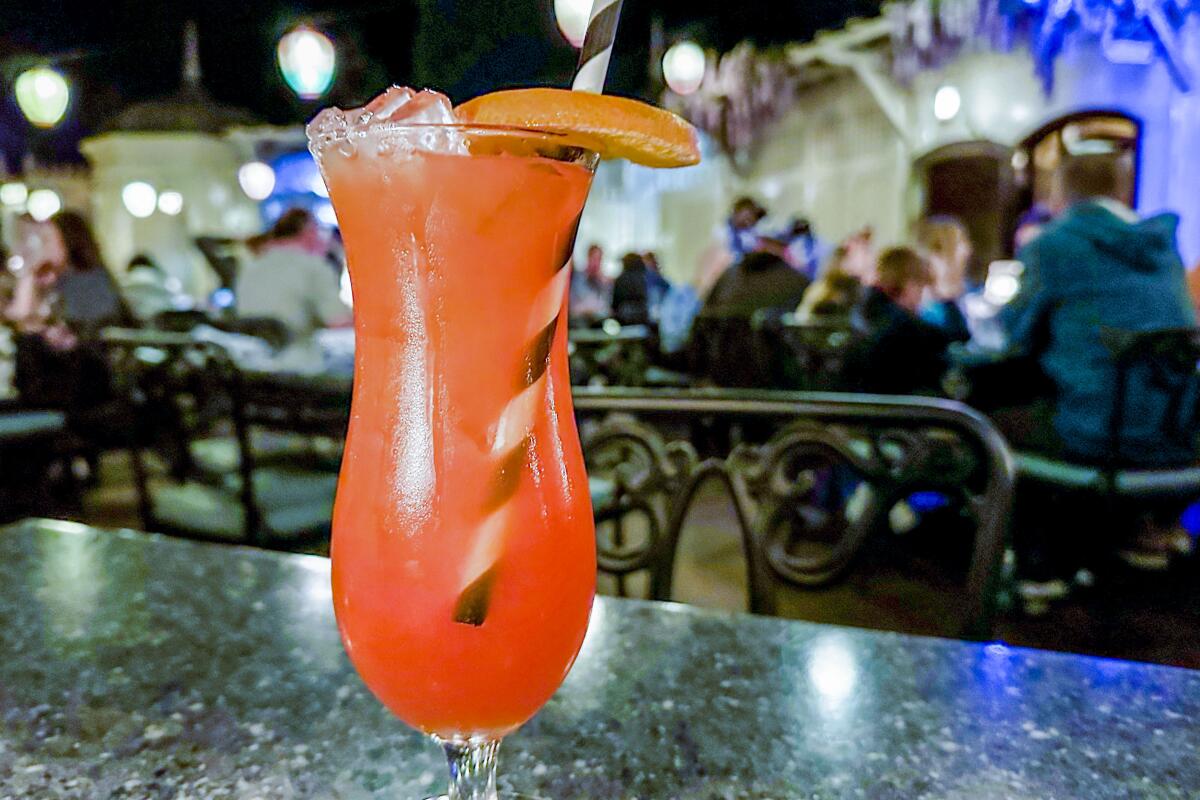 A cocktail from Blue Bayou at Disneyland.