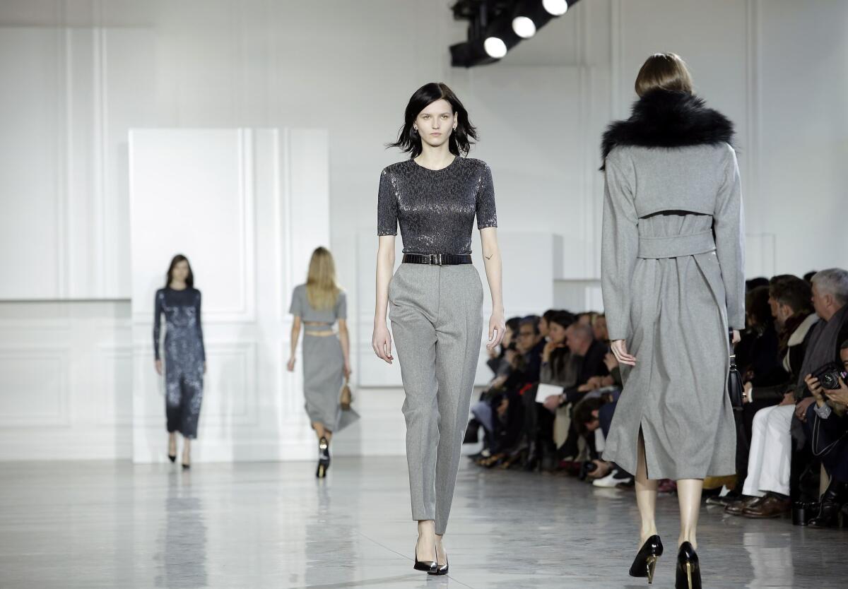 Creations by designer Jason Wu, Fall/Winter collection, at New York Fashion Week.