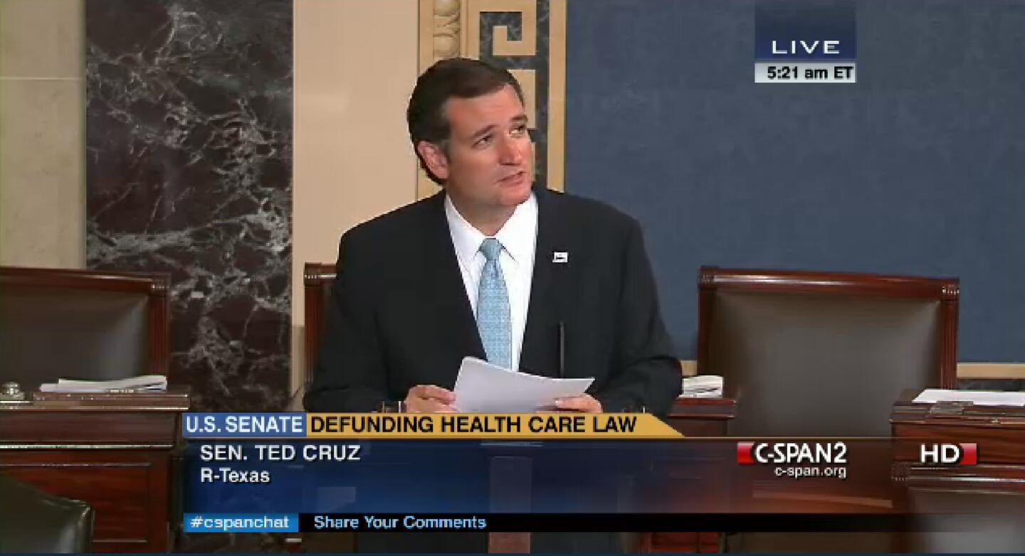 Cruz's Senate address