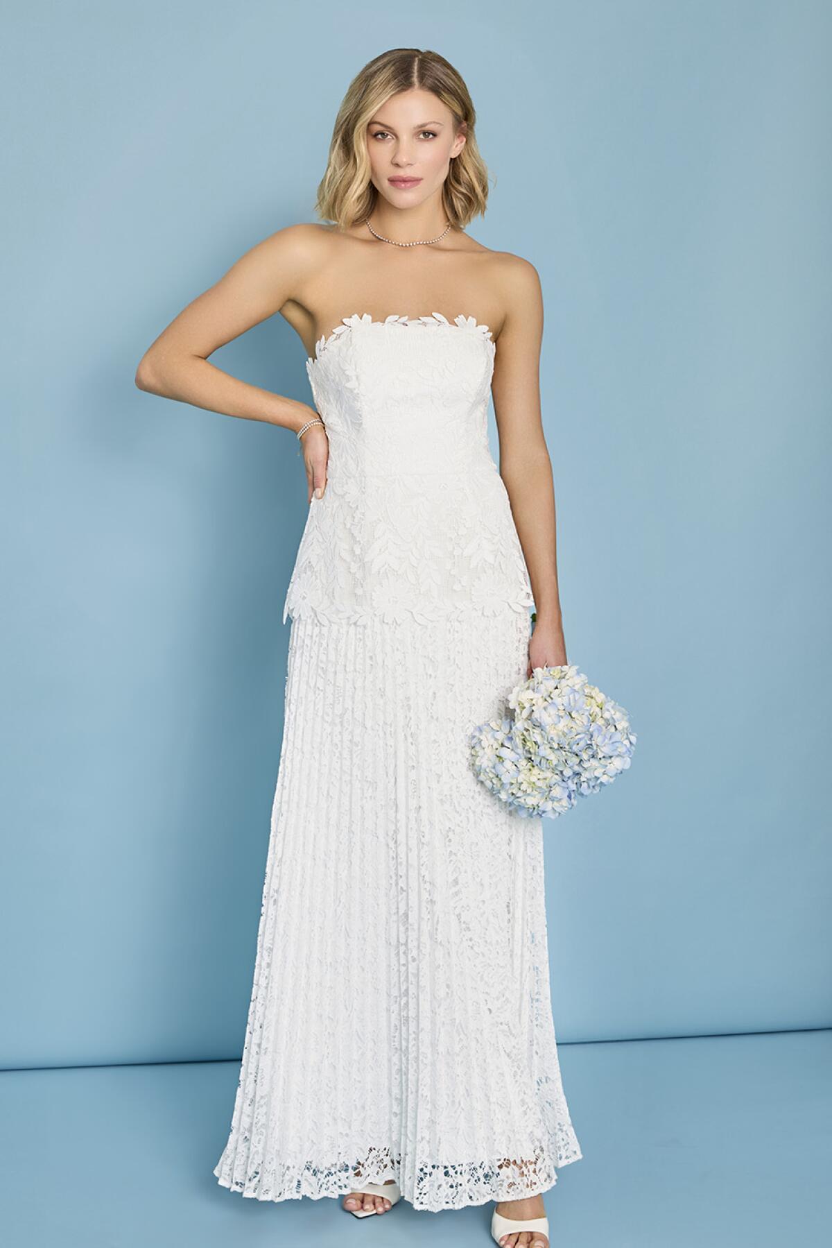 A bridal dress by MILLY