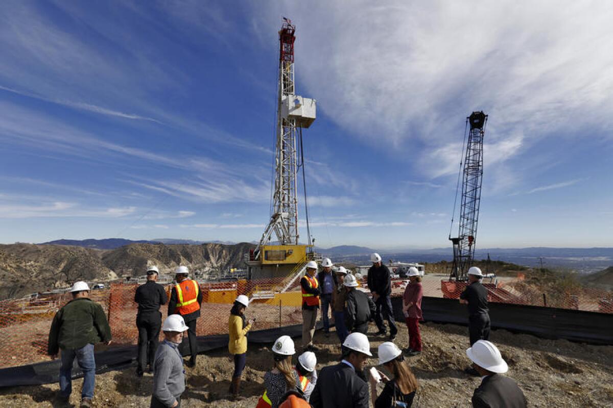 Shown is the Aliso Canyon facility where an enormous natural gas leak was discovered last year.