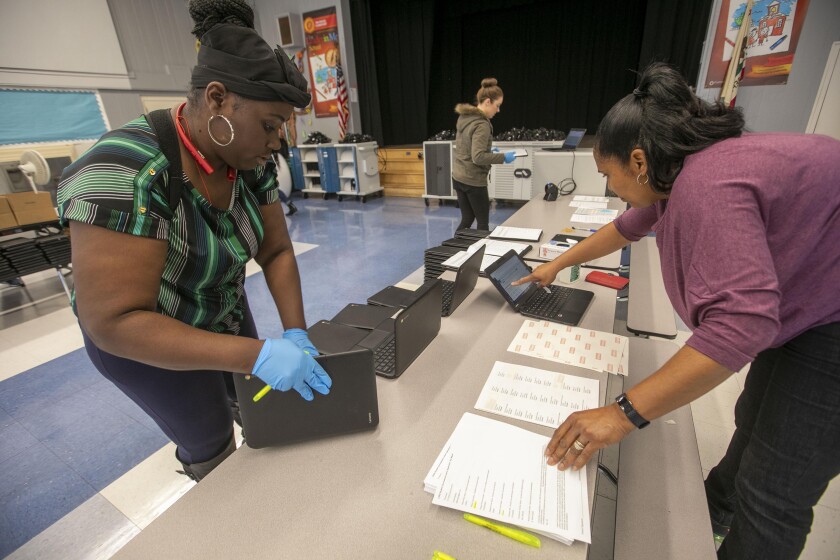 School Districts Scramble To Switch To Online Learning The San Diego Union Tribune