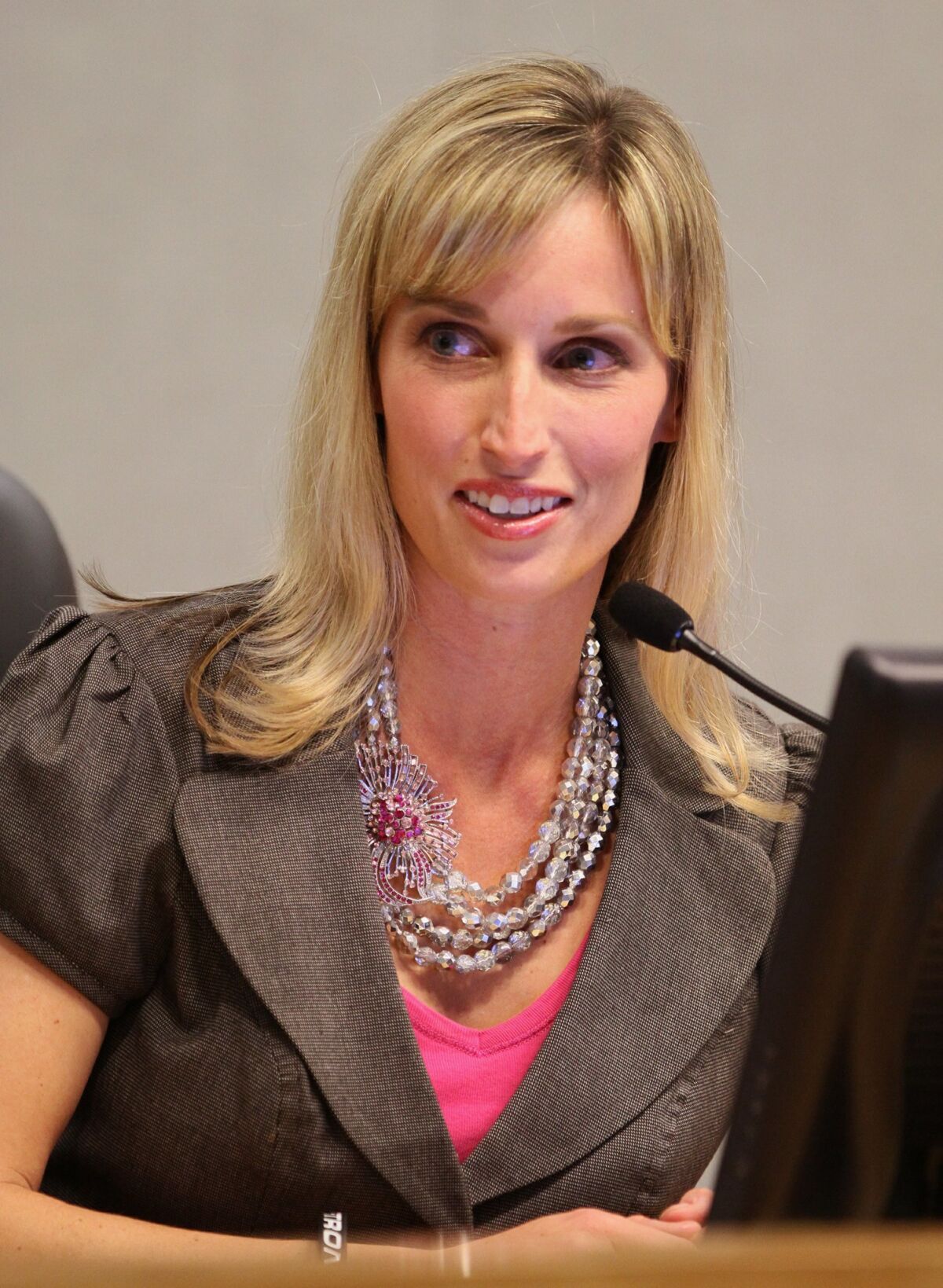File photo of county Supervisor Kristin Gaspar, whose grants have come under review by local activists.