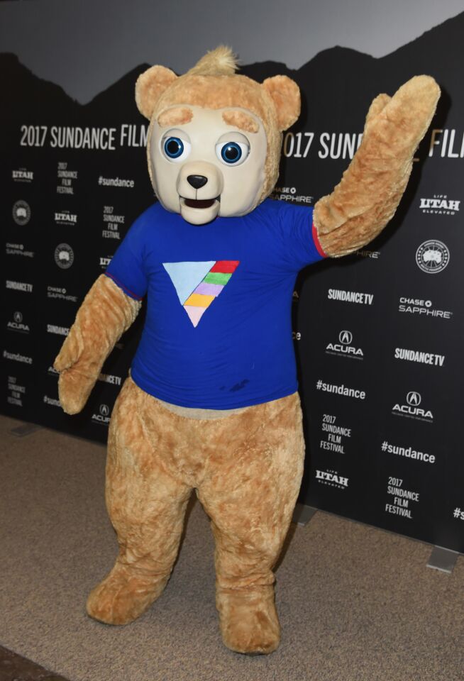 Brigsby Bear attends the "Brigsby Bear" premiere at Eccles Center Theatre.
