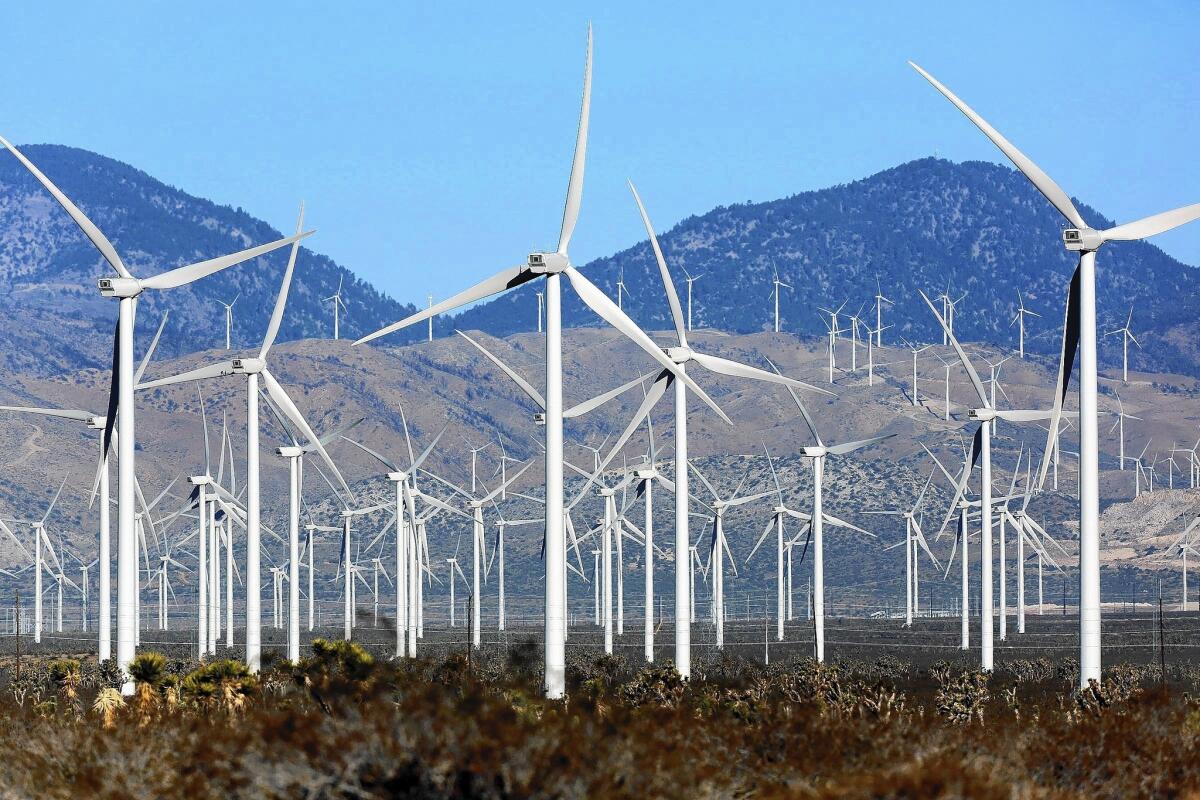 Wind turbines near Mojave, California