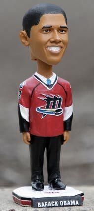 Obama hockey dolls