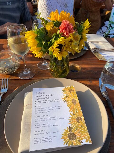 A table setting at the event.