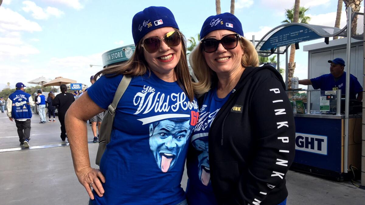 Lulu and Sally Maldonado attended Games 6 and 7 of the World Series.