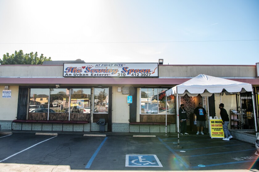 A look at The Serving Spoon in Inglewood in December.