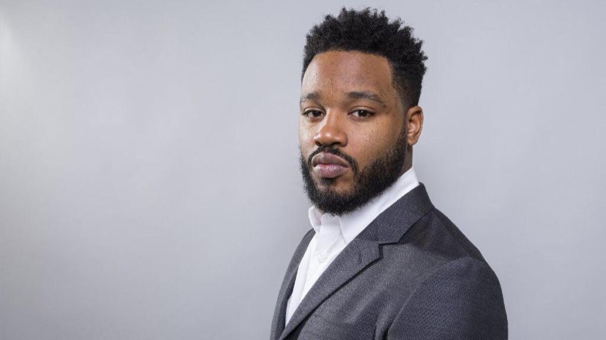 Filmmaker Ryan Coogler at the "Black Panther" press junket.