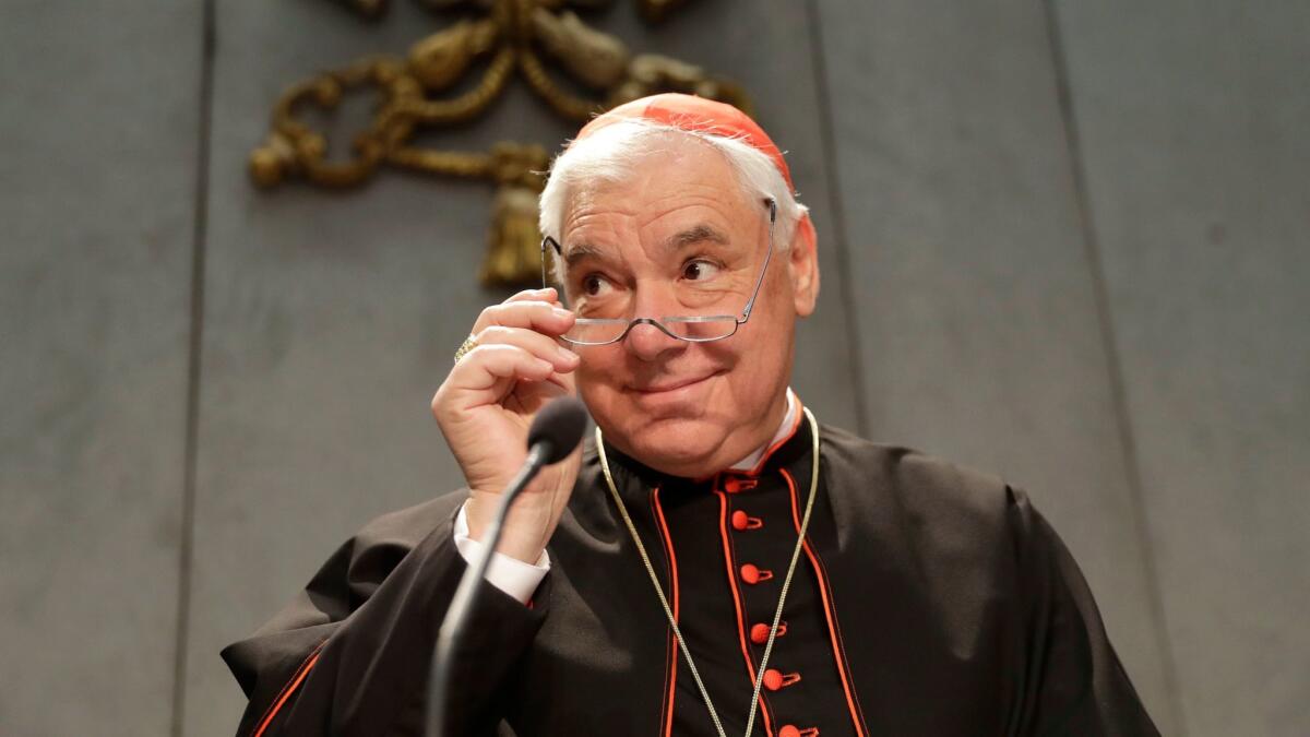 Cardinal Gerhard Ludwig Mueller, prefect of the Congregation of the Doctrine of the Faith, opposes some of Pope Francis' views.