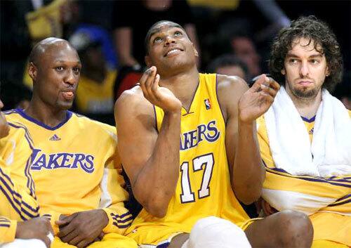 Lamar Odom, Andrew Bynum, Pau Gasol