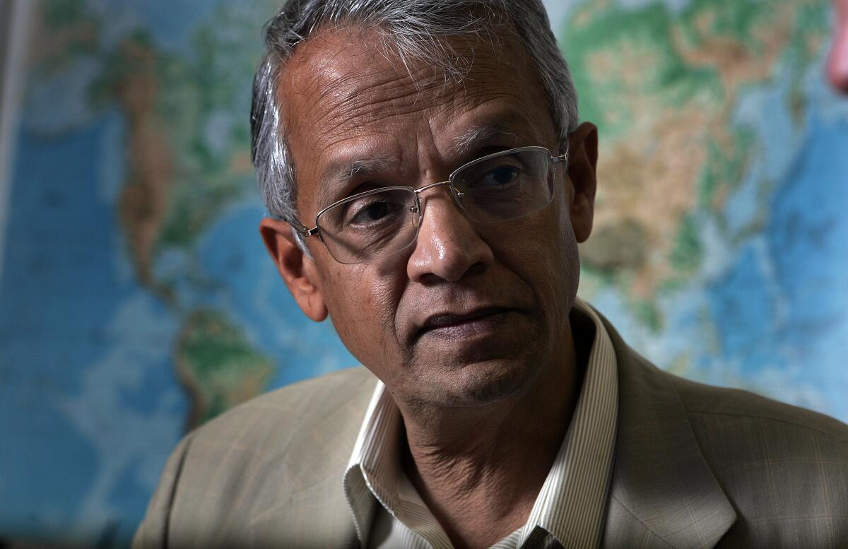 Scripps Institution of Oceanography climate scientist Veerabhadran Ramanathan.