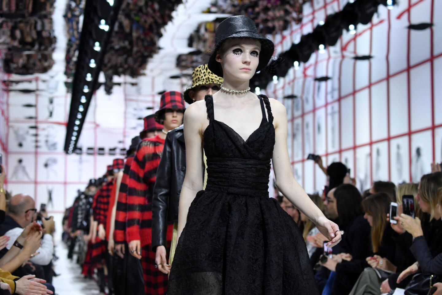 Models walk the runway during the Christian Dior womenswear fall/winter 2019/2020 show as part of Paris Fashion Week on Feb. 26, 2019.