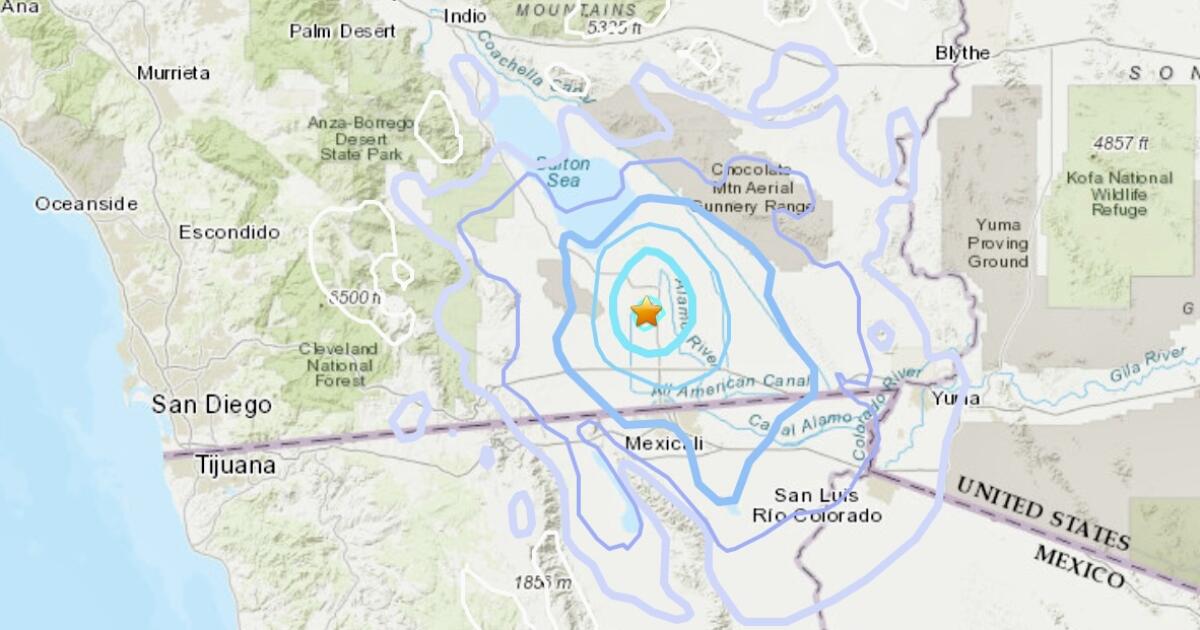 A series of small earthquakes in the Imperial Valley is shaking parts of San Diego County slightly