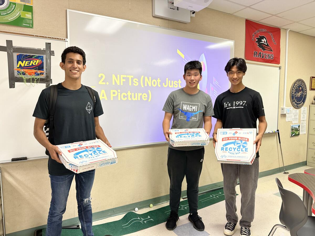 Nathan Benhaim, Geoffrey Duan and Connor Chung founded the neo Crypto Club at CCA.