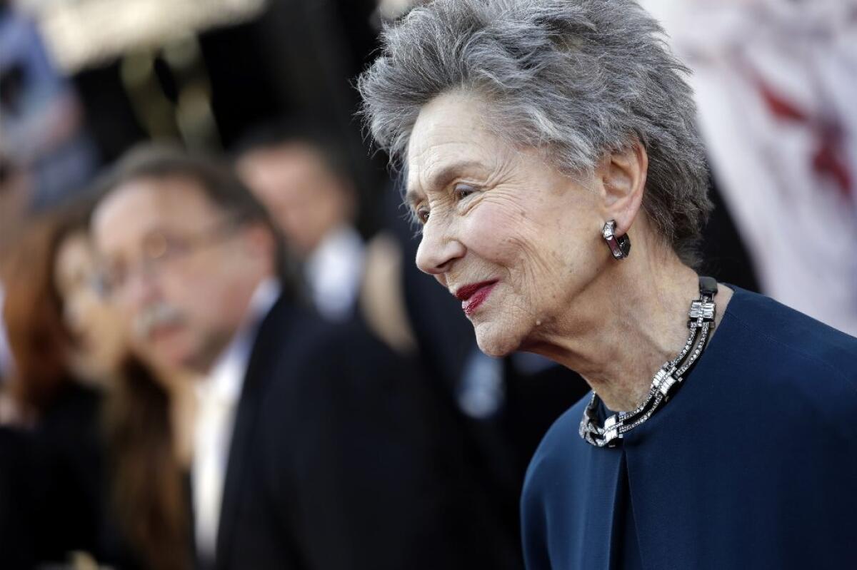 French actress Emmanuelle Riva arriving for the 85th Annual Academy Awards at the Dolby Theatre in Hollywood in February.