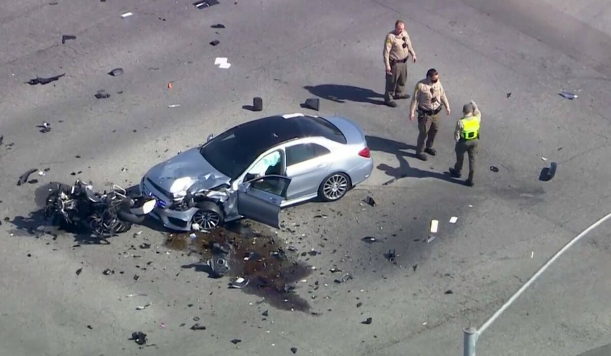 A traffic crash killed an L.A. County sheriff's deputy in the Lakewood area on Feb. 25.