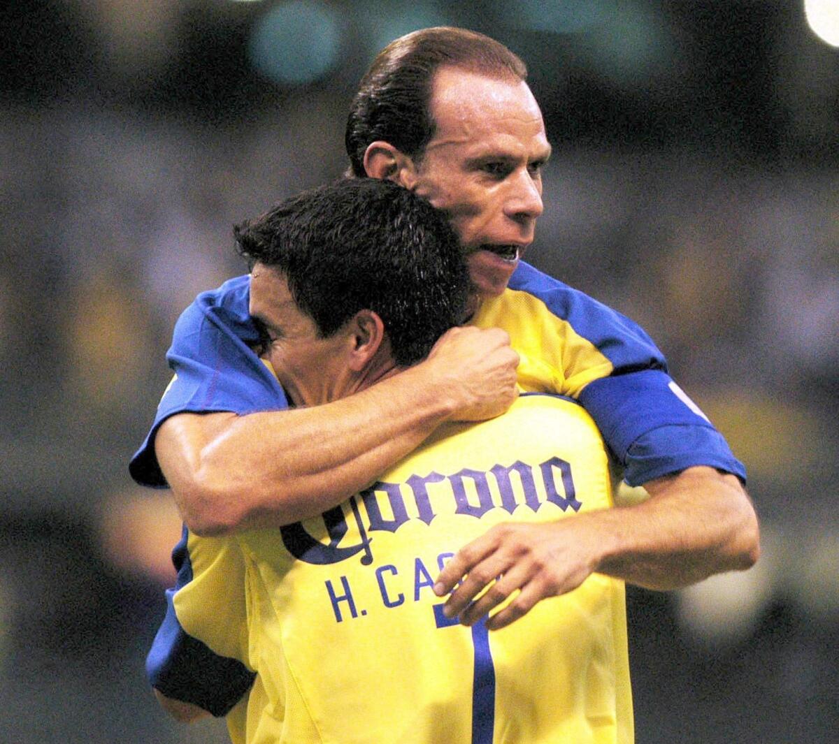 Luis Roberto Alves (der.) y Hugo Castillo.