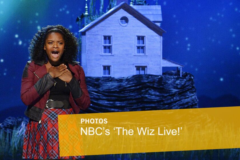 Shanice Williams performs as Dorothy during a dress rehearsal of "The Wiz Live!" in New York.