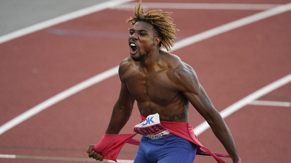 I was freaking scared': How sprinter Noah Lyles shook off doubt - Los Angeles Times