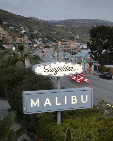 The Surfrider across from Pacific Coast Highway.