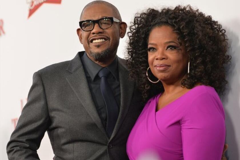 Forest Whitaker and Oprah Winfrey attend the premiere of "Lee Daniels' The Butler" in Los Angeles. The pair could be a fixture on the awards circuit this year.