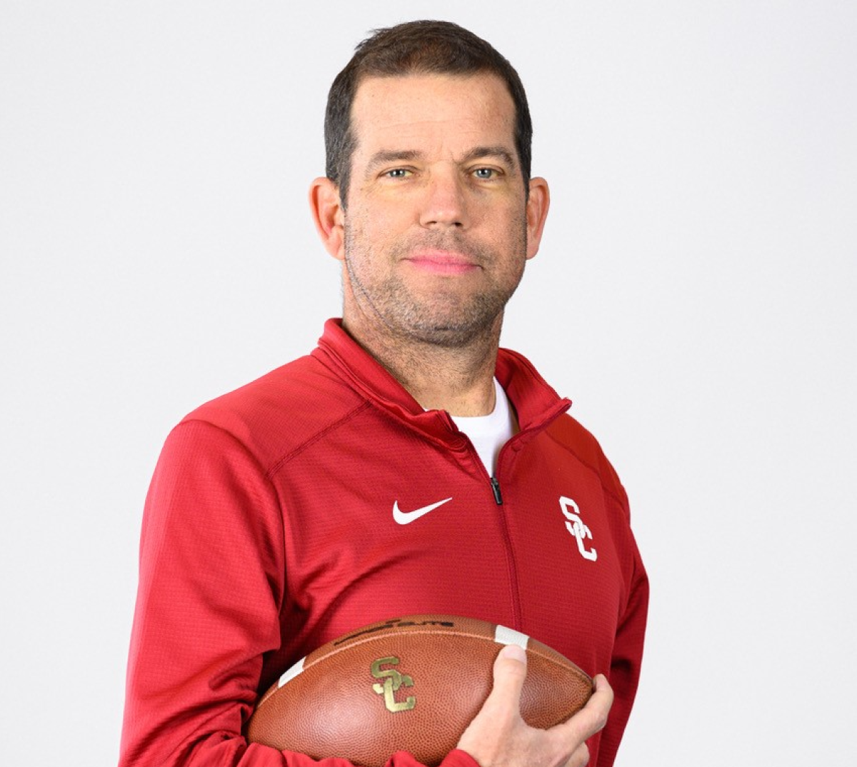 Dave Nichol, who joined Lincoln Riley's coaching staff as an inside wide receivers coach in December.