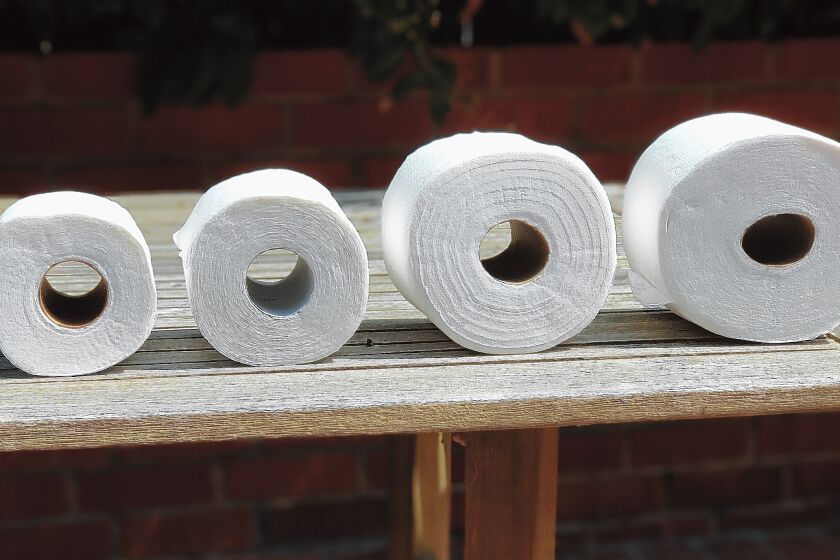 Regular, Double, Mega and Super-Mega toilet paper rolls. Where will it end?