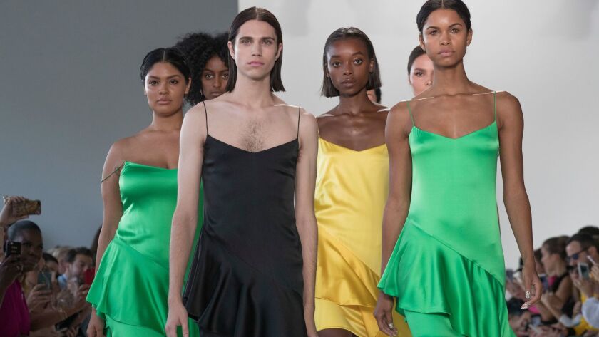 Looks from the Christian Siriano spring and summer 2018 runway collection presented on Sept. 9 during New York Fashion Week.