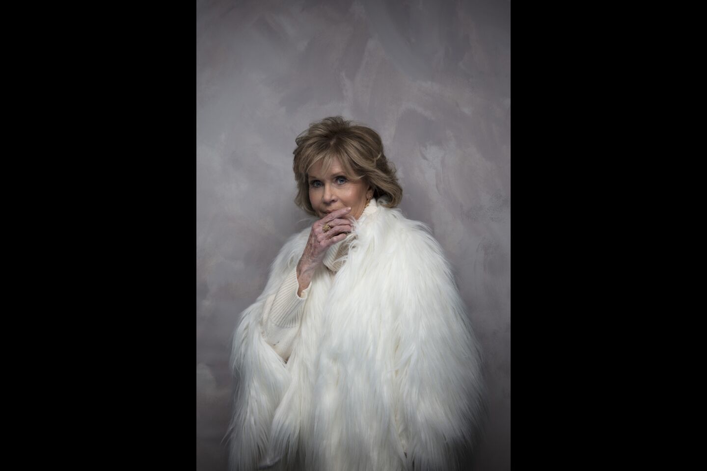 Jane Fonda, from the film "Jane Fonda in Five Acts," photographed in the L.A. Times studio in Park City, Utah, Jan. 19, 2018.