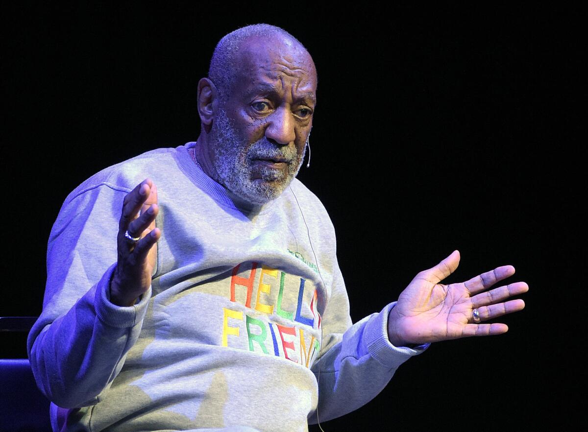 Comedian Bill Cosby performs during a show at the Maxwell C. King Center for the Performing Arts in Melbourne, Fla., on Nov. 21.