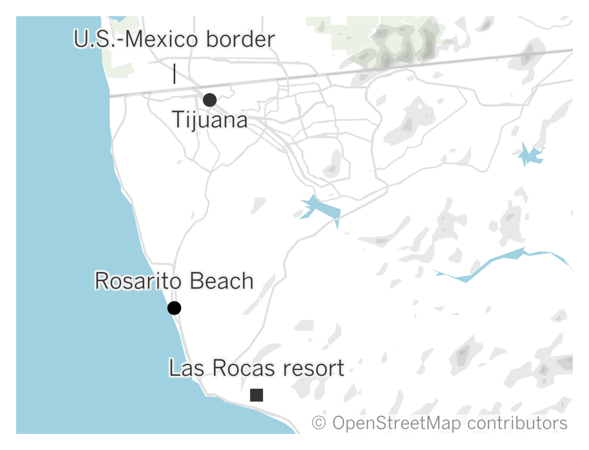 Map of where an Orange County public defender died in Mexico