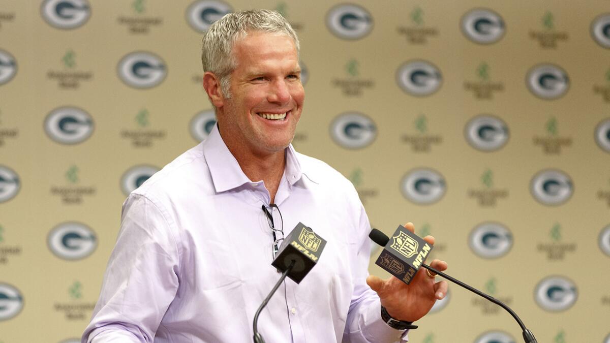 Former Green Bay Packers quarterback Brett Favre will be inducted into the Pro Football Hall of Fame.