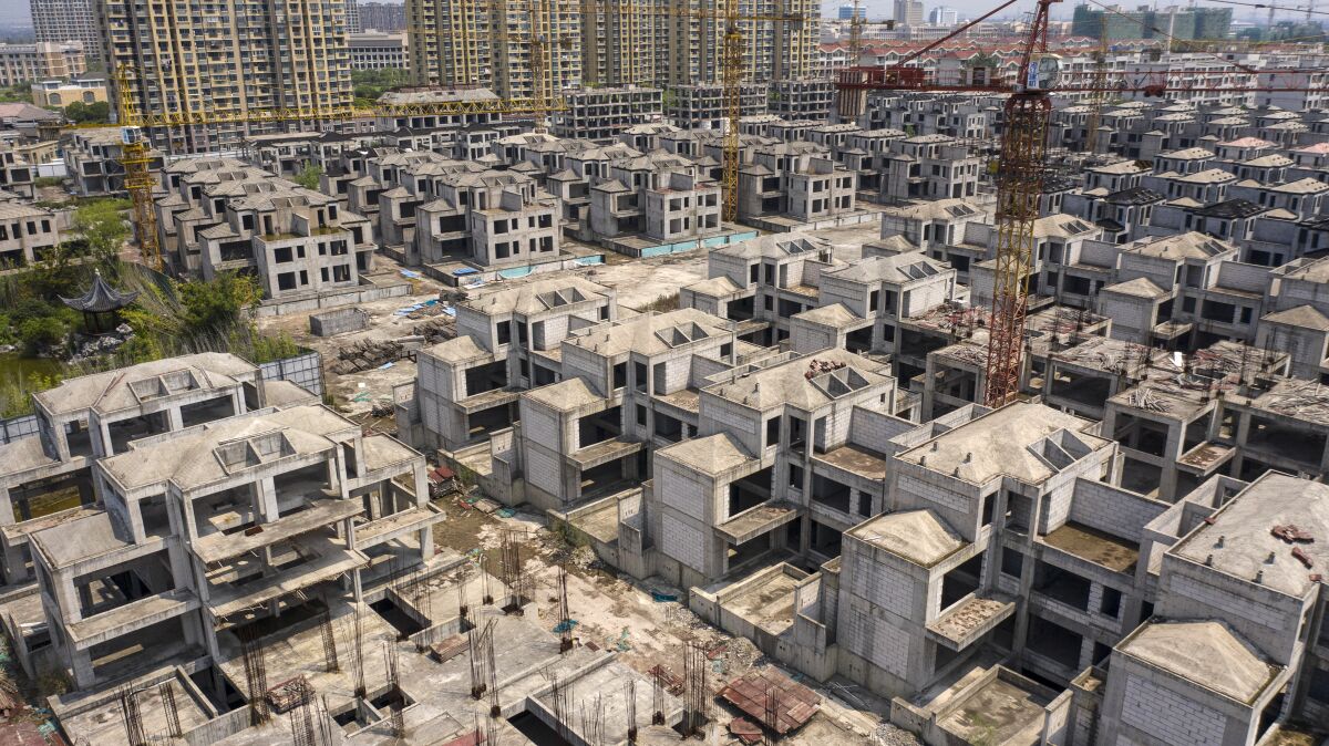 Unfinished buildings under construction