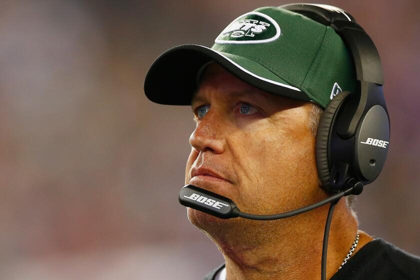 Former New York Jets coach Rex Ryan was named the coach of the Buffalo Bills on Monday.