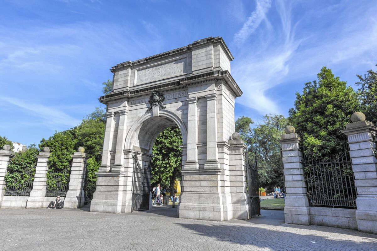 Fusiliers' Arch is the entrance to St. Stephen's Green in Dublin, Ireland.