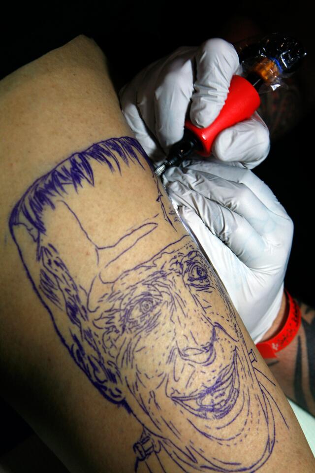 Herman Munster tattoo
