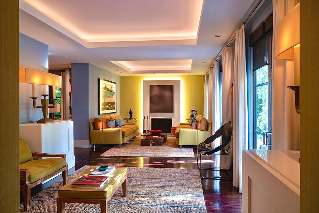 The living room.