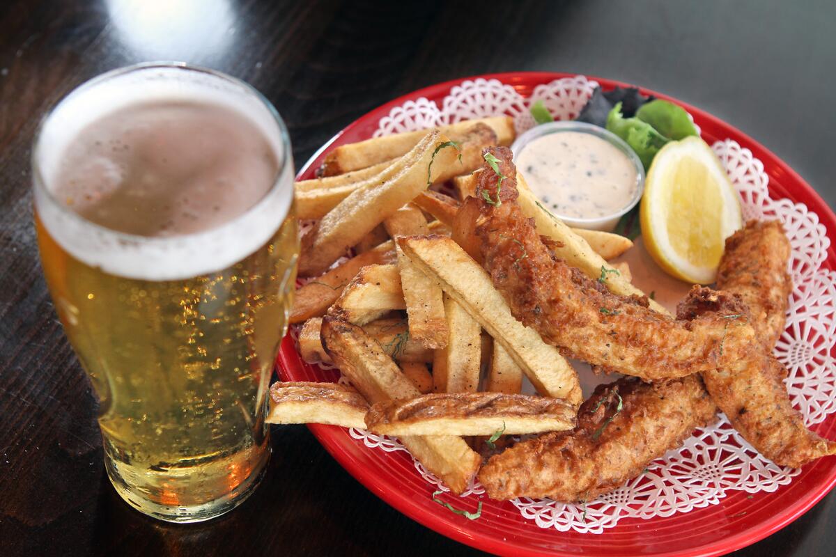 The fish and chips at Timmy Nolan's Tavern and Grili in Toluca Lake.