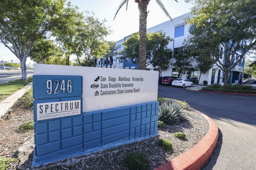 San Diego, CA - January 26: This is the Workforce Partnership headquarters building at 9246 Lightwave Avenue on Thursday, Jan. 26, 2023 in San Diego, CA. (Eduardo Contreras / The San Diego Union-Tribune)
