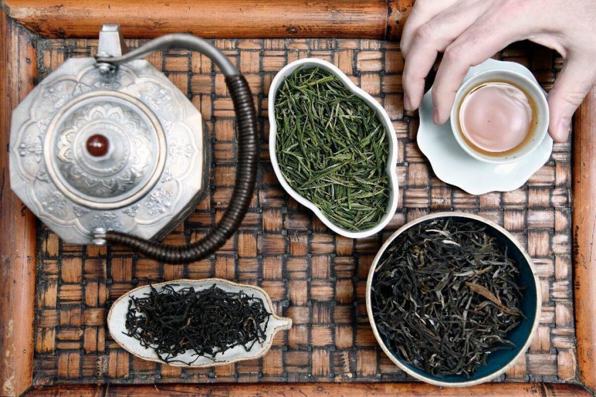 A selection of teas Imen Shan sells at Tea Habitat.