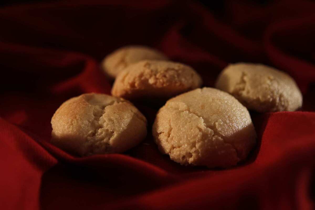 Sinfully delicious almond macaroons.