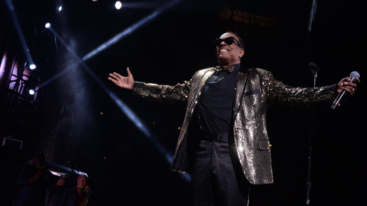 Charlie Wilson performs onstage at Barclays Center of Brooklyn in New York City.