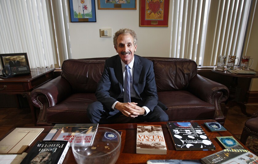 Los Angeles City Atty. Mike Feuer at his office in downtown L.A.