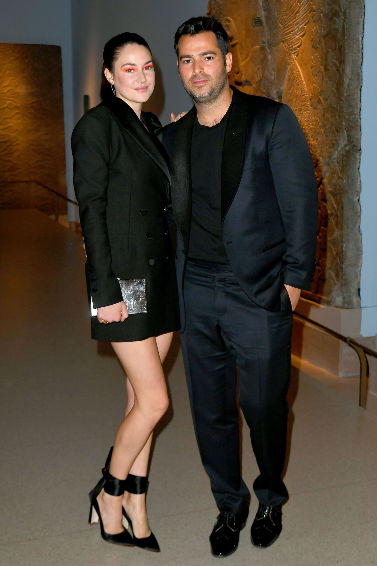 Shailene Woodley and Jonathan Simkhai attend the CFDA Fashion Awards at the Brooklyn Museum in New York.