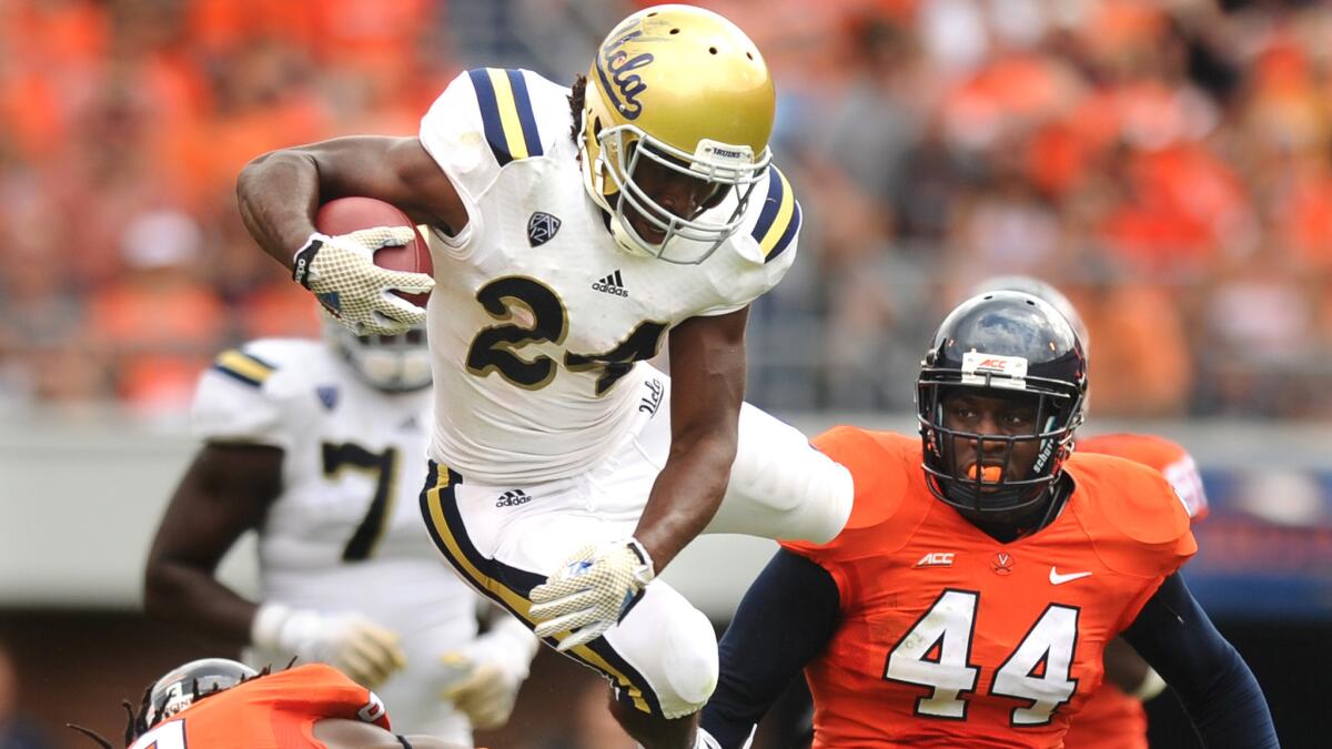 UCLA running back Paul Perkins has gained 178 yards in two victories this season.